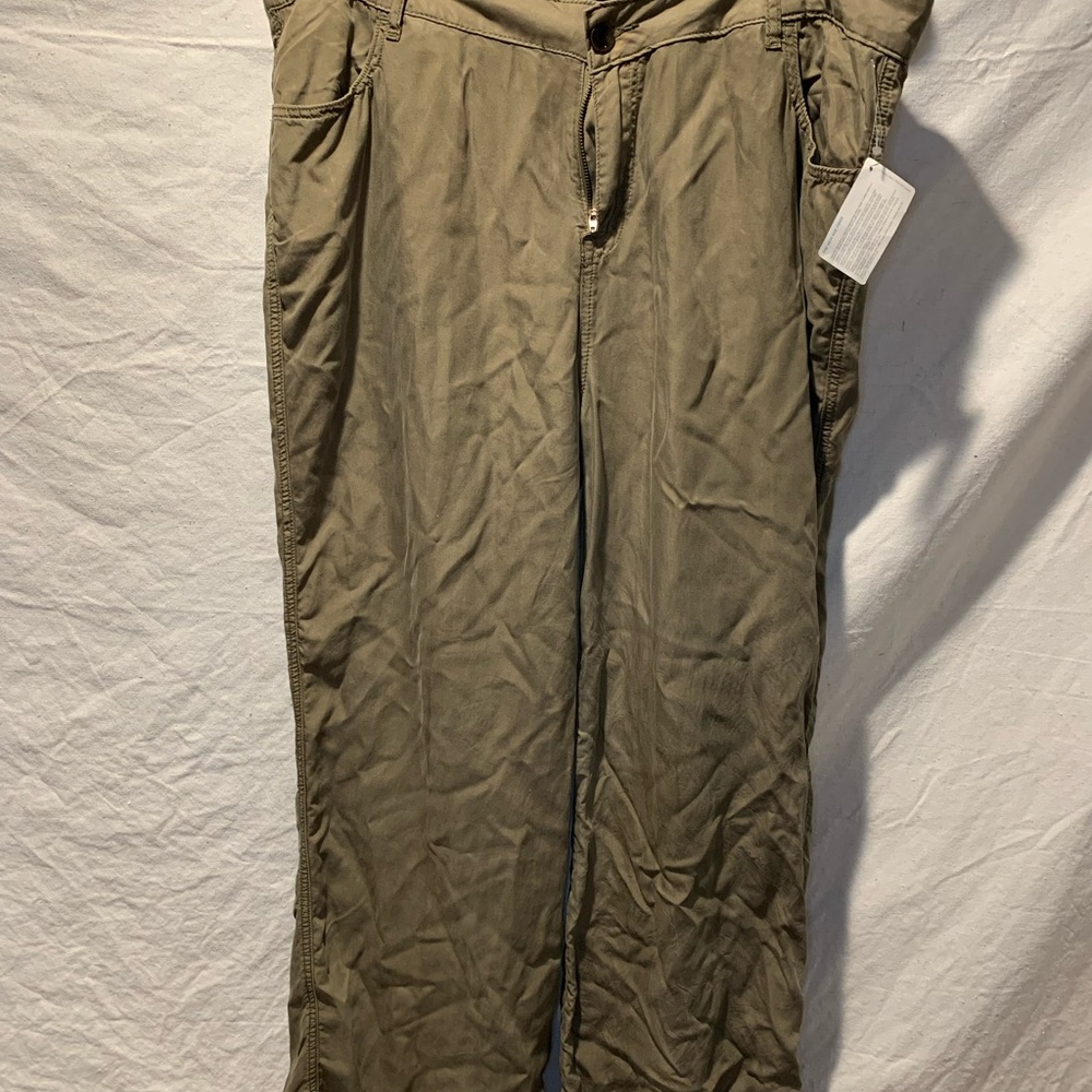 New Leaf Tencel Pant Army Green Size 1x NWT